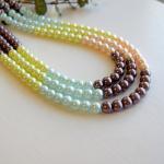Colorful Spring Pearls Necklace